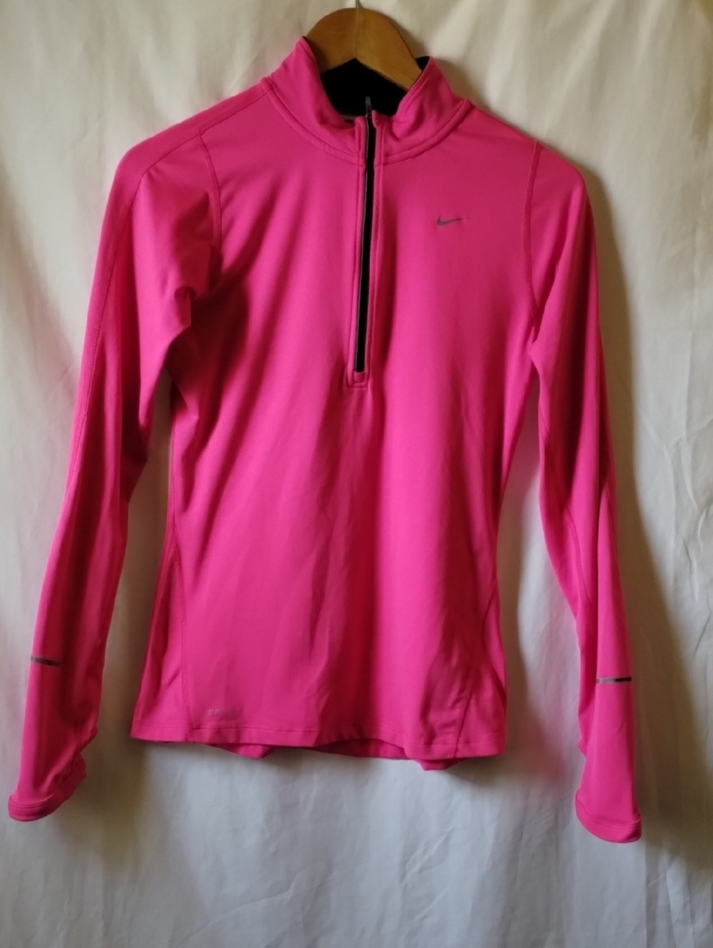 Nike Hot Pink Quarter-Zip Performance Top